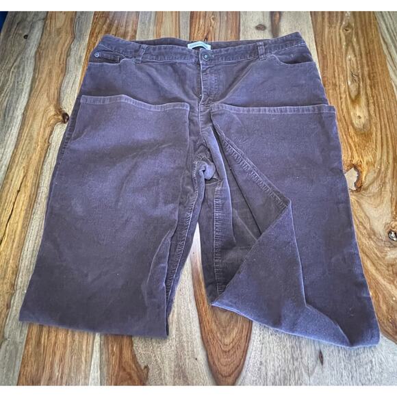 Coldwater Creek Pants - Coldwater Creek  Front Elastic Waistband Brown Long Sleeve Pant